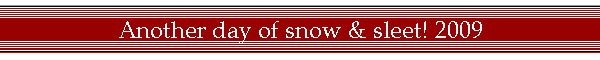 Another day of snow & sleet! 2009