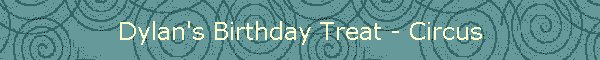 Dylan's Birthday Treat - Circus