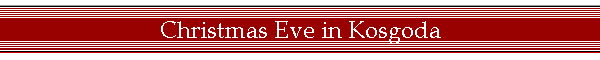 Christmas Eve in Kosgoda